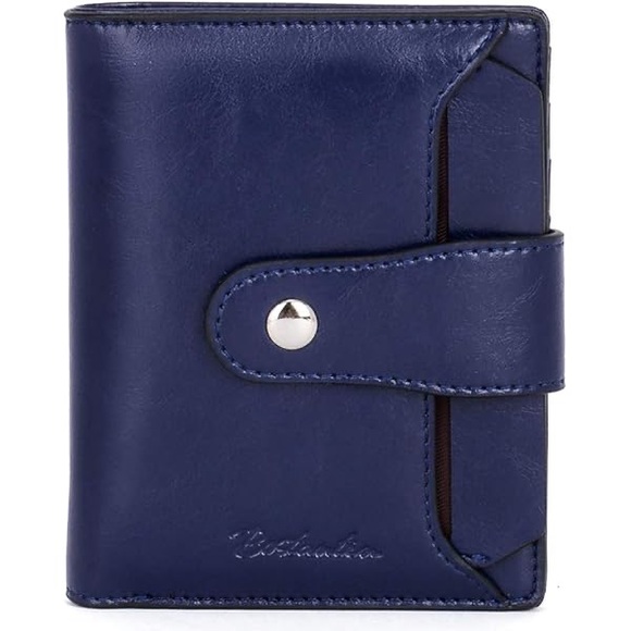 Bostanten Navy Leather wallet - Picture 1 of 8